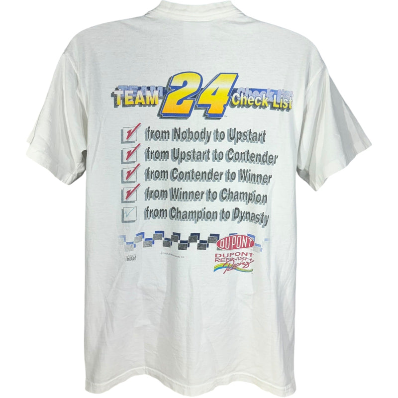 Vintage Jeff Gordon Team Dupont #24 NASCAR Tee 1997