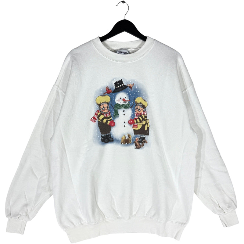 Vintage Snowman Winter Crewneck 90s