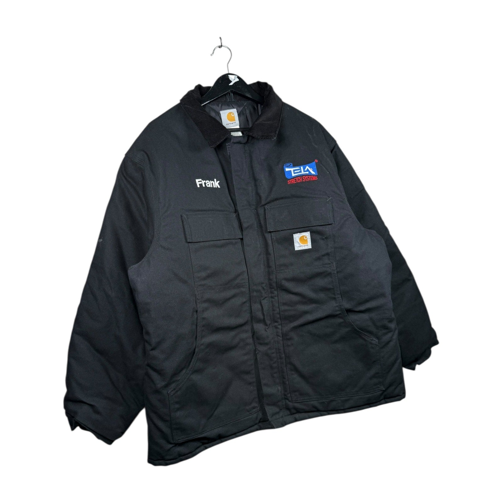 Vintage Carhartt Black TCA Stretch Systems Workwear Jacket