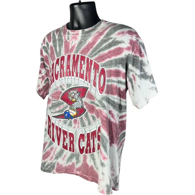 Vintage Sacramento River Cats Logo Tie Dye MLB Tee