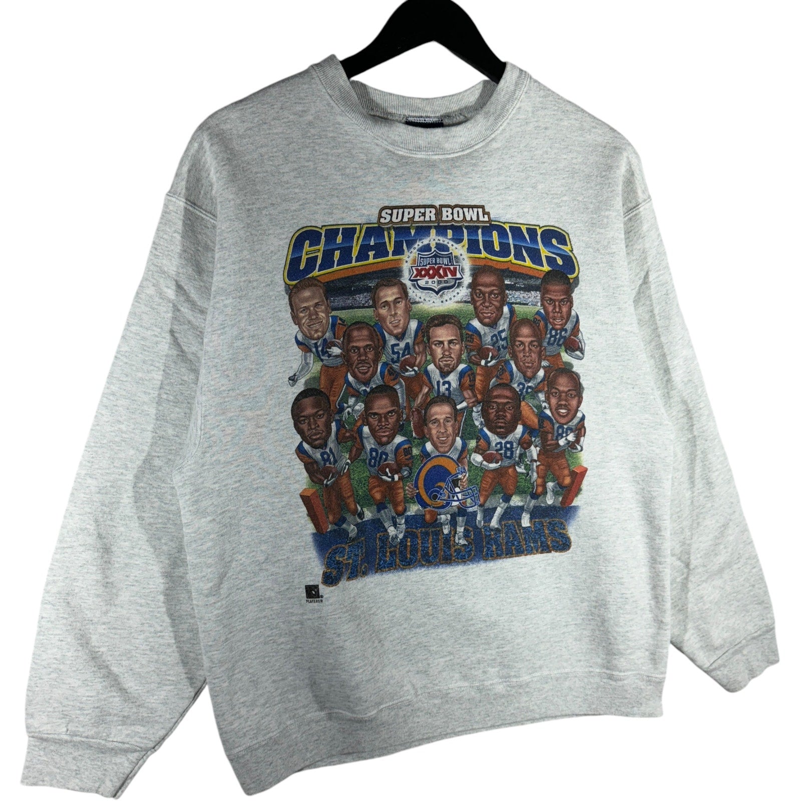 Vintage St. Louis Rams Superbowl 34 Champions Crewneck