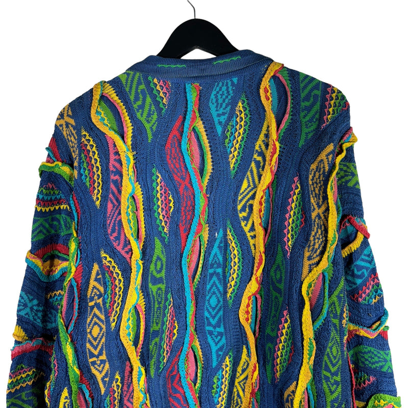 Vintage Coogi 3D Knit 1/4 Zip Sweater