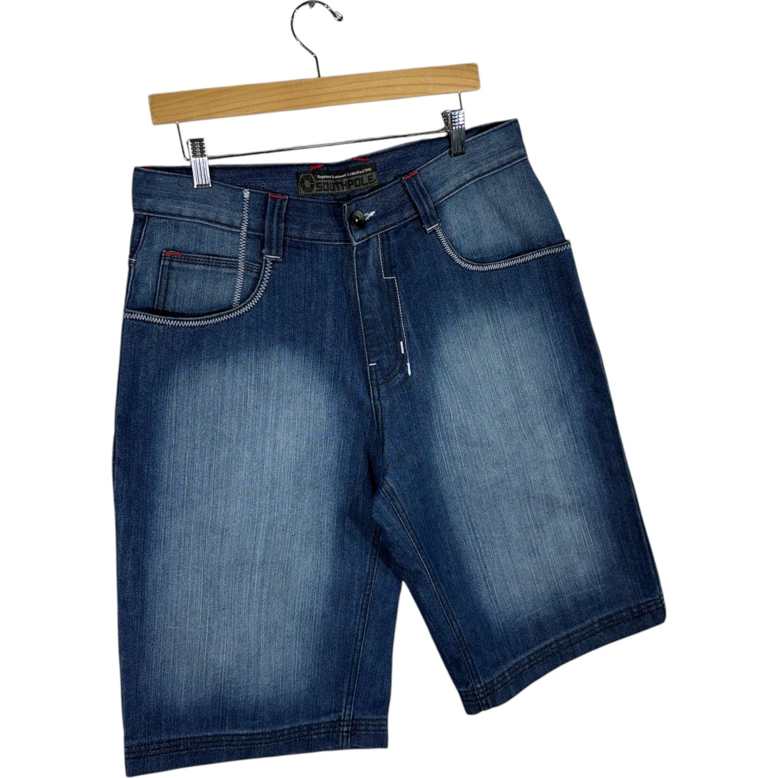 Vintage Y2K South Pole Denim Shorts 34x13