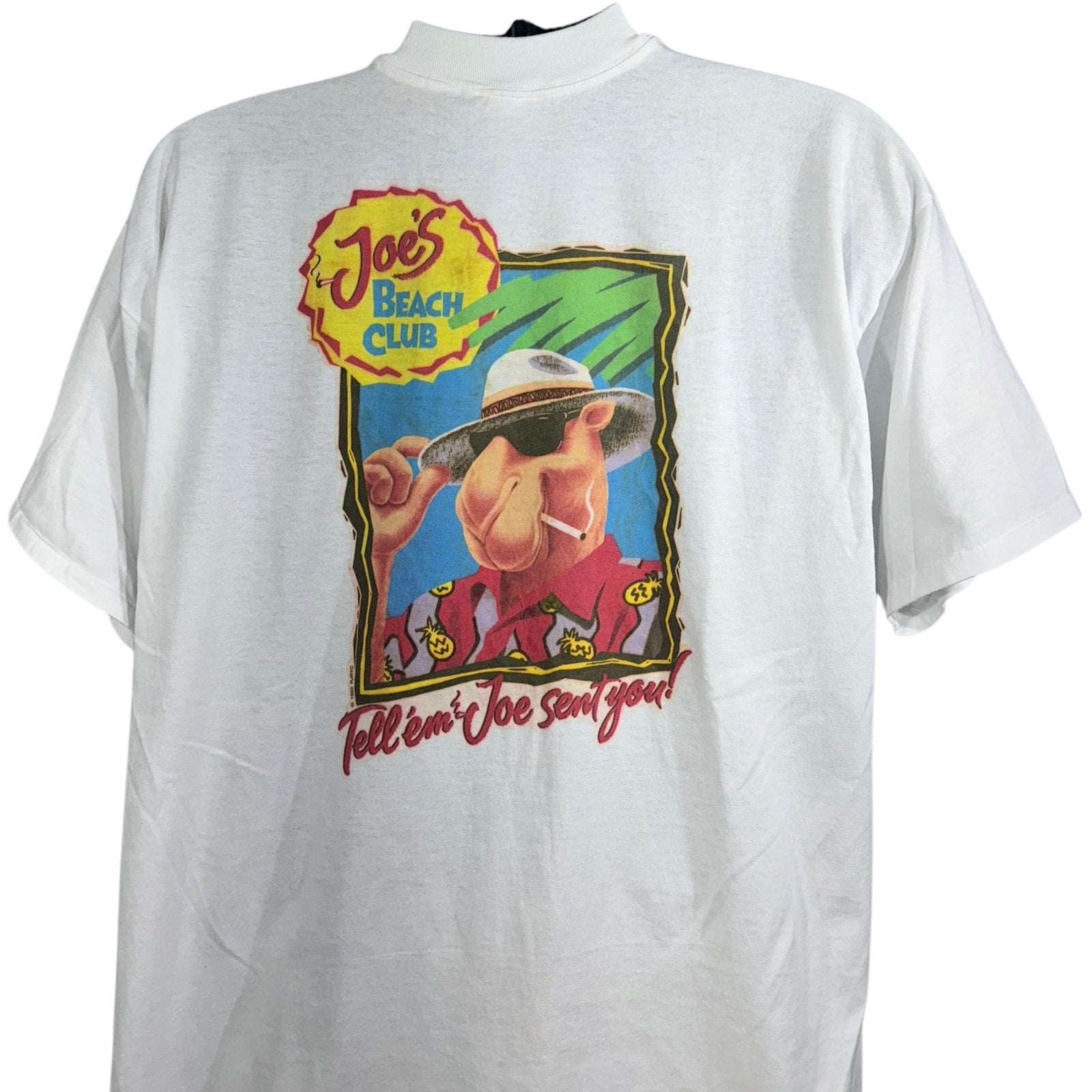 Vintage Joe Camel Beach Club Pocket Tee