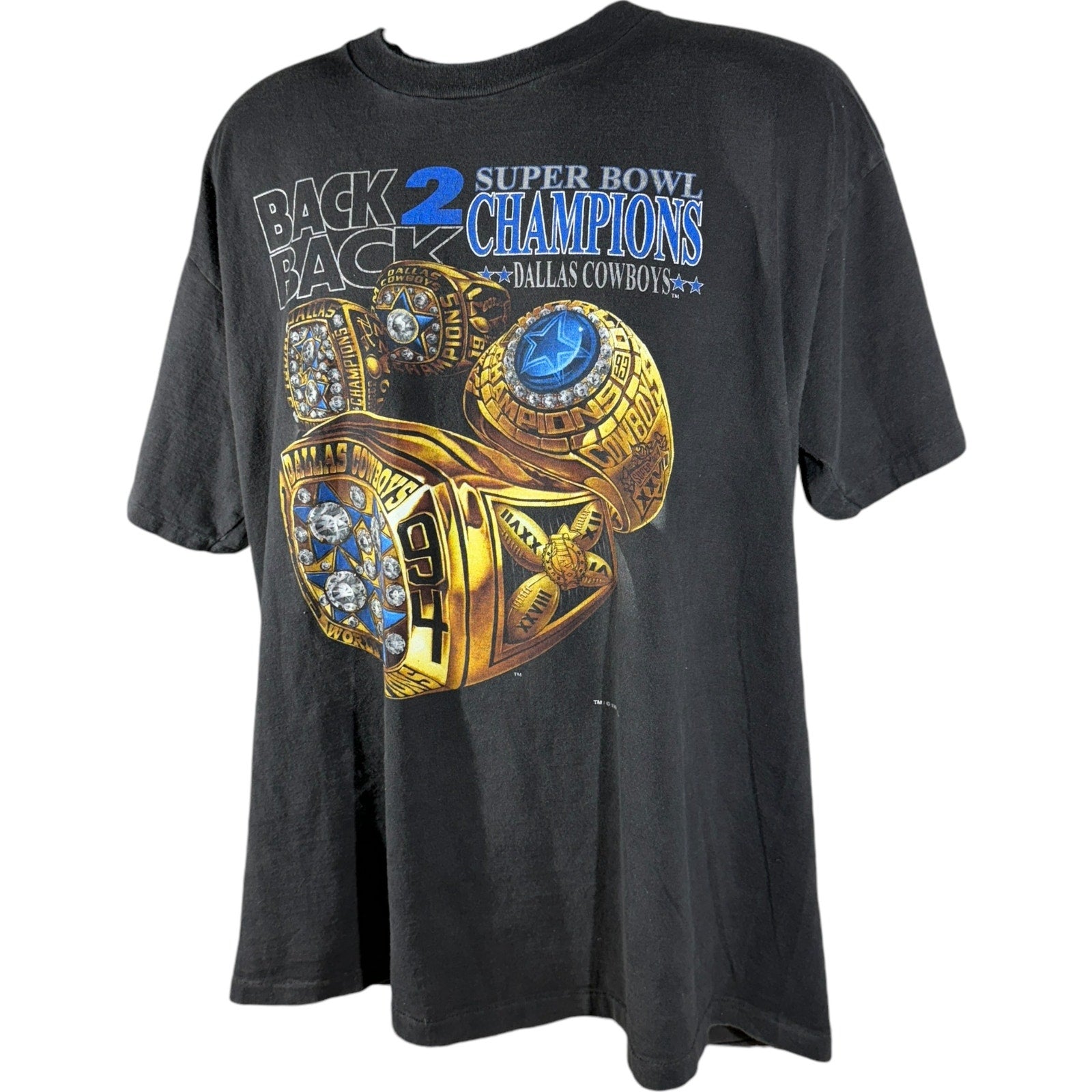 Vintage Salem Sports Dallas Cowboys Back 2 Back Champs Tee