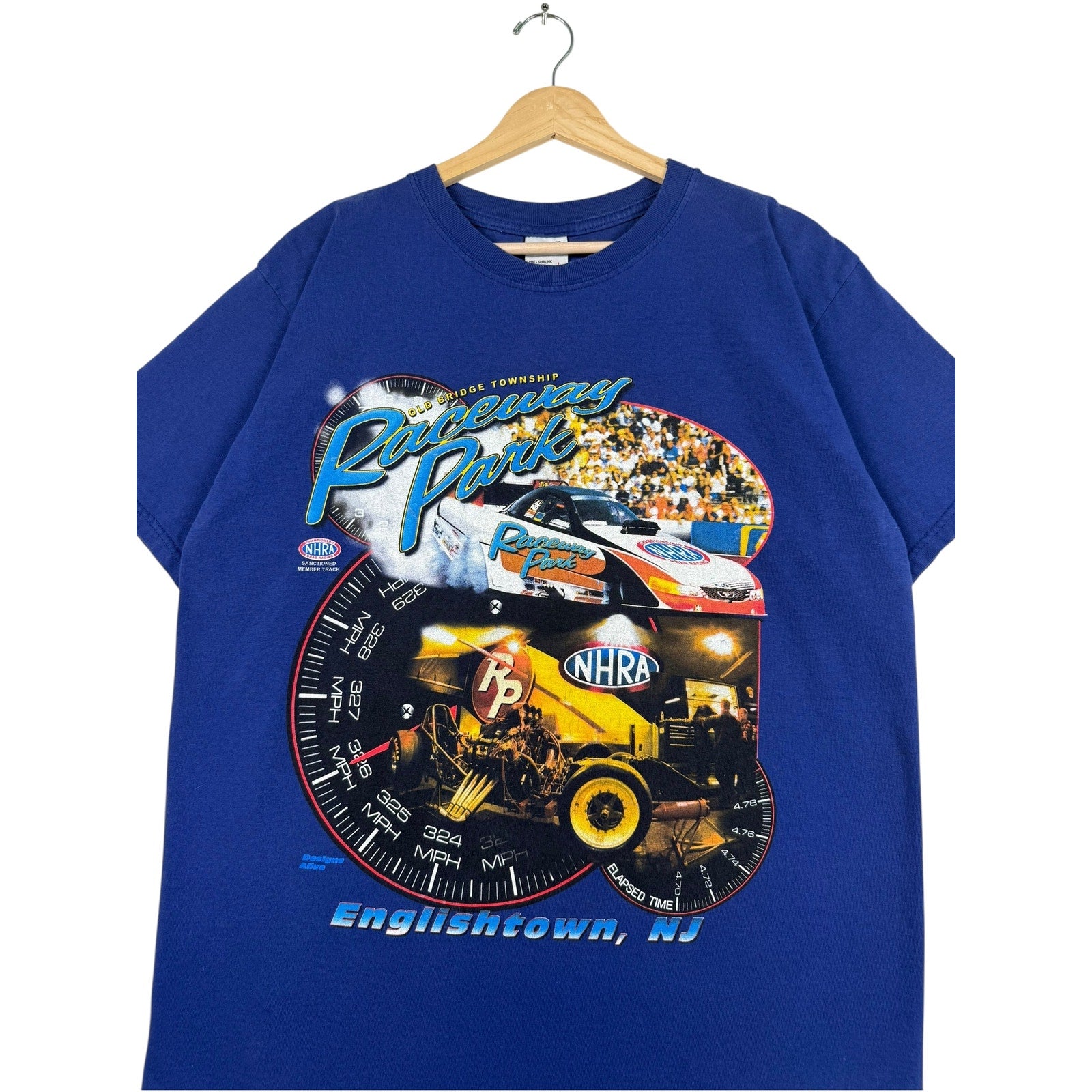 Vintage NHRA Old Bridge Township Raceway Park T-Shirt