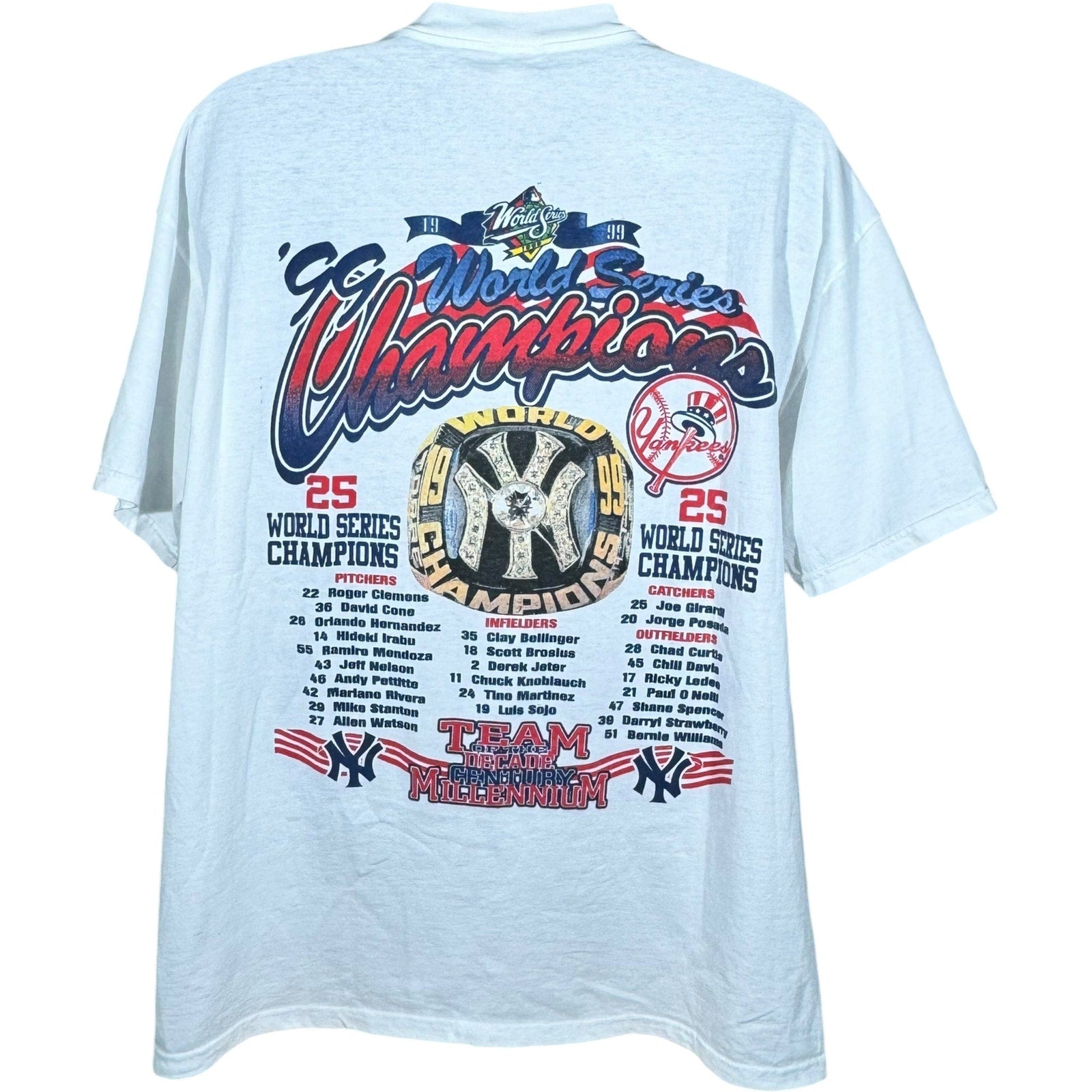 Vintage New York Yankees World Series Champs Tee 1999