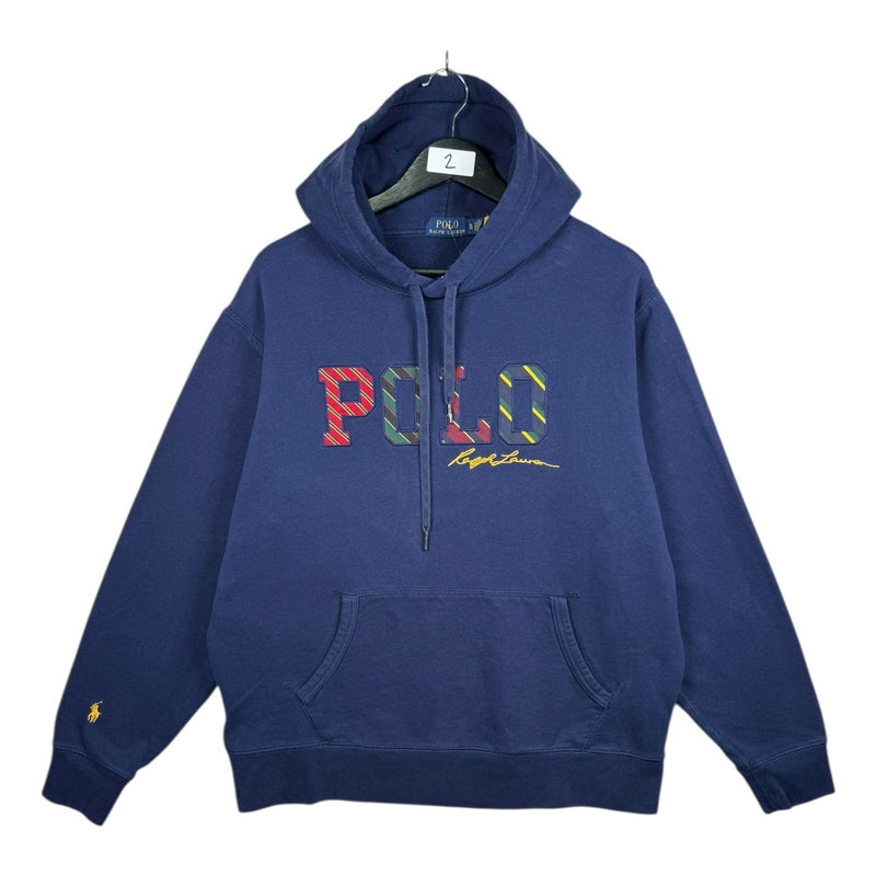 Vintage Polo by Ralph Lauren Striped Logo Hoodie