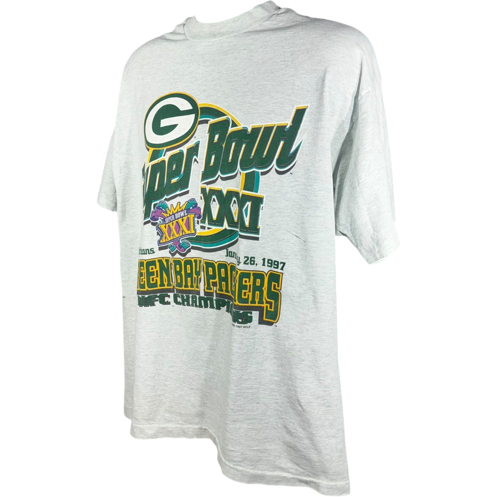 Vintage Green Bay Packers Super Bowl 31 NFL Tee 1997