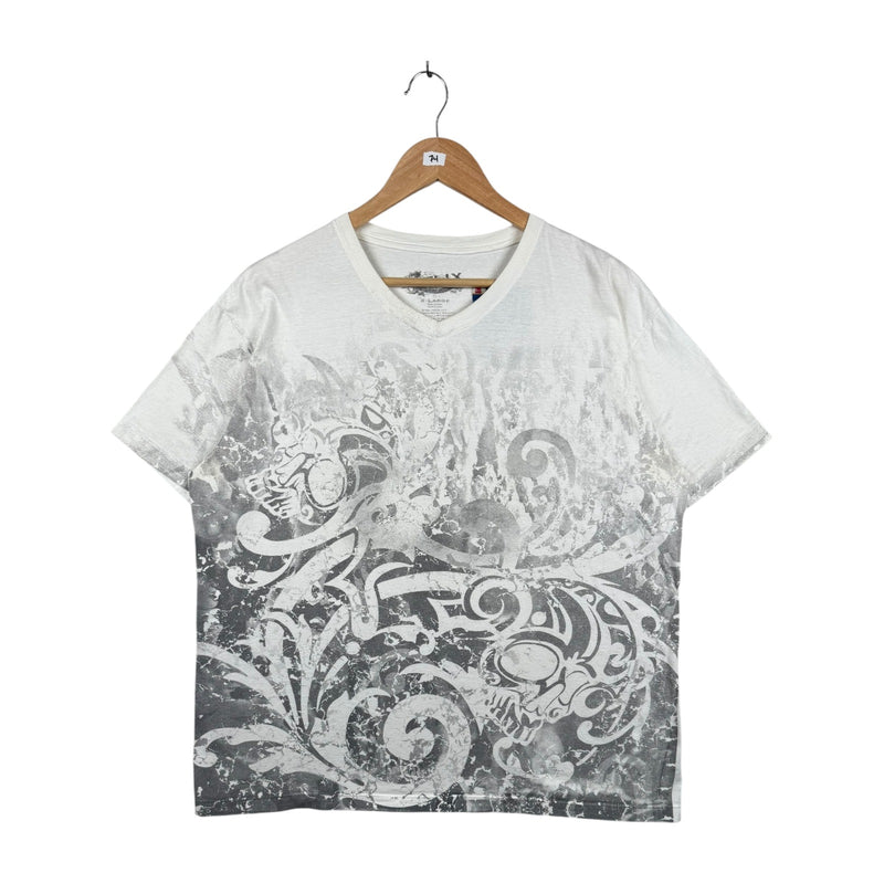 ** Missing Size **Vintage Tribal Graphic Short Sleeve T-Shirt