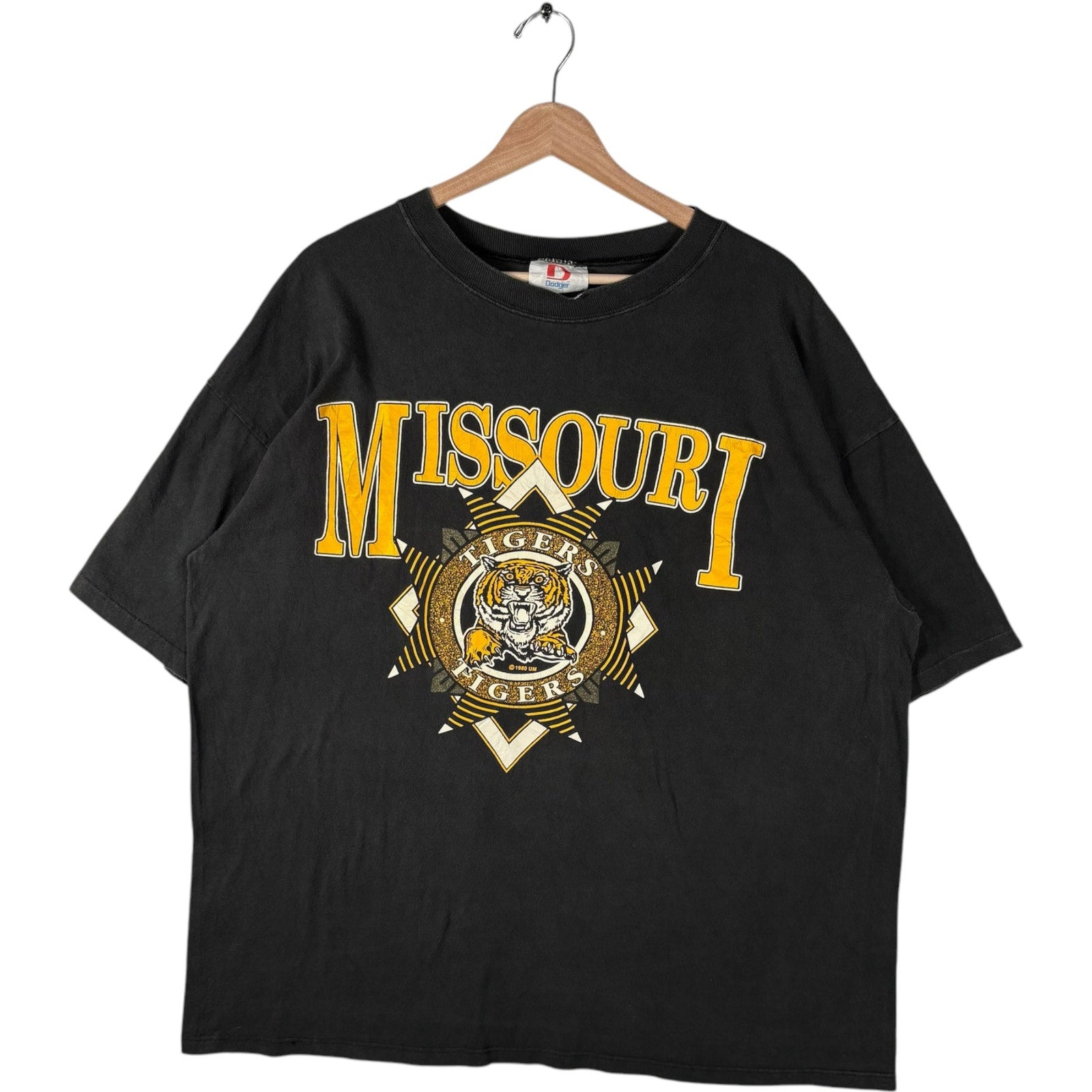 Vintage University of Missouri Tigers Large Spellout Logo Tee