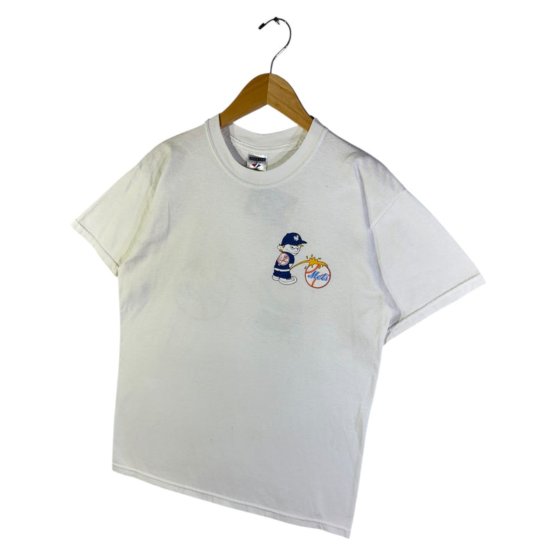 Vintage New York Yankees vs Mets Rivalry Graphic MLB T-Shirt