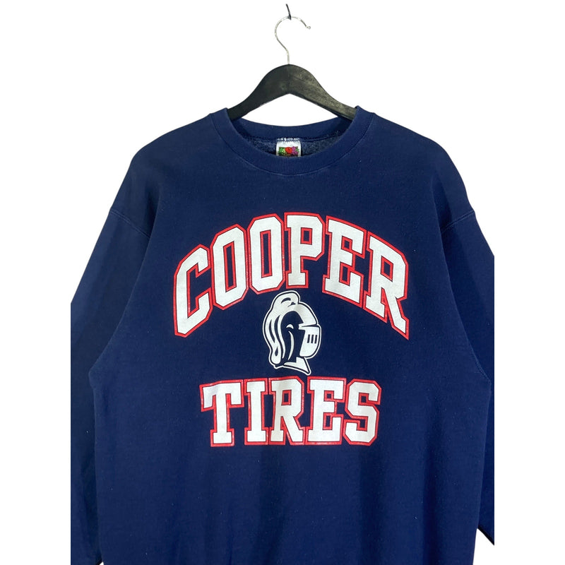 Vintage Cooper Tires Chest Spellout Crewneck