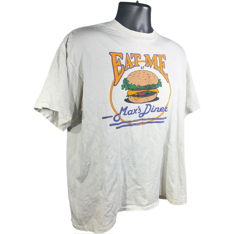 Vintage Max's Diner "Eat Me" Restaurant Souvenir Tee 90s