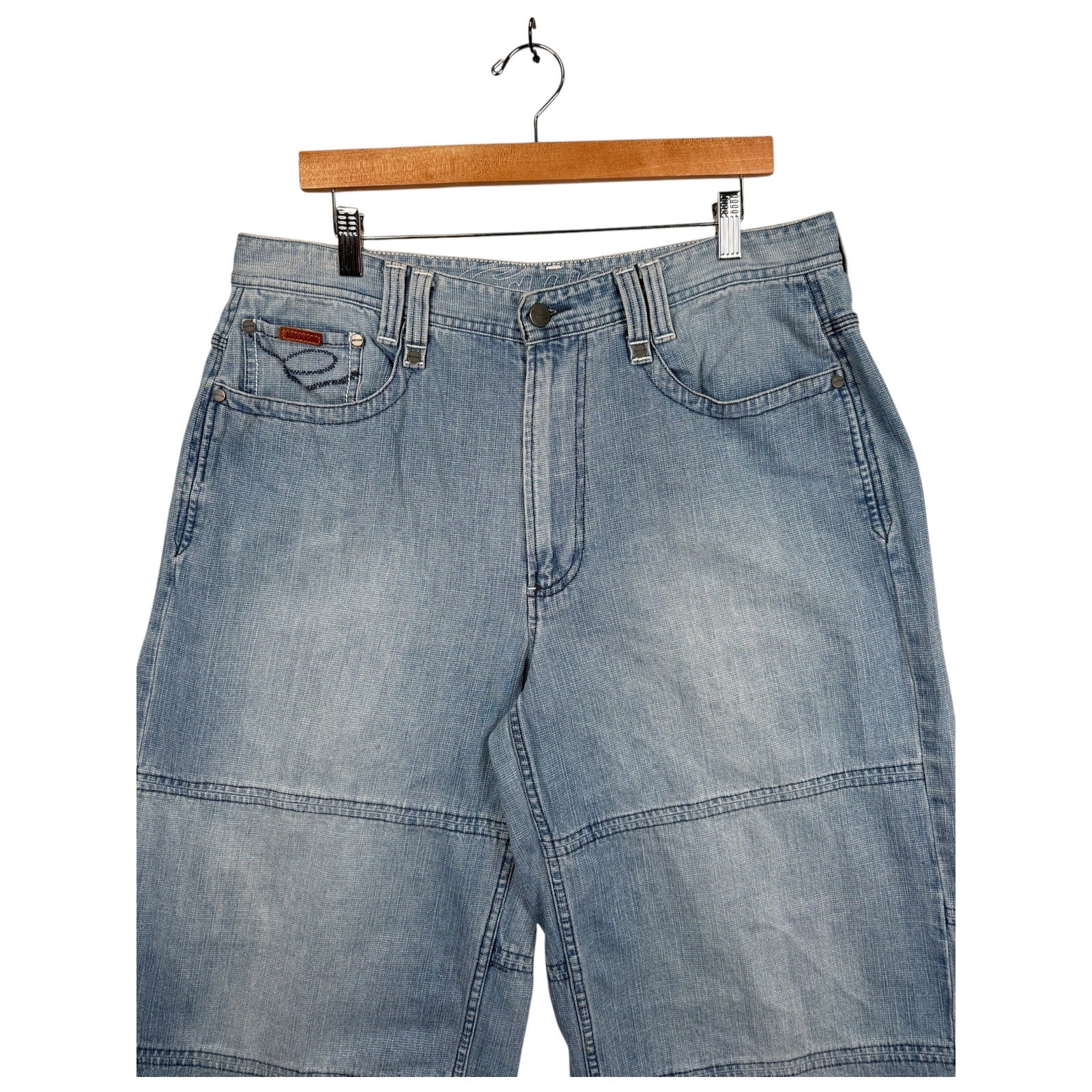 Vintage Straight Mid-Length Regular Jean Denim Shorts 36