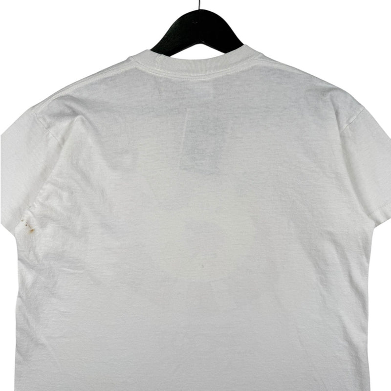 Vintage Disney Center Mickey Mouse Flag Graphic T-Shirt