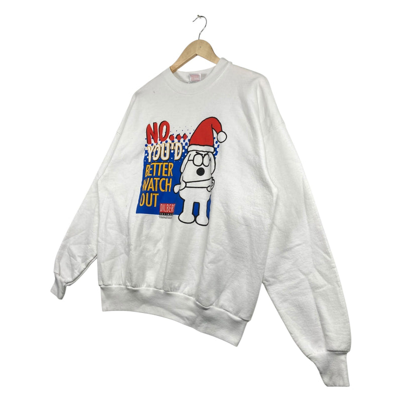 Vintage Dilbert Dogbert Christmas Crewneck
