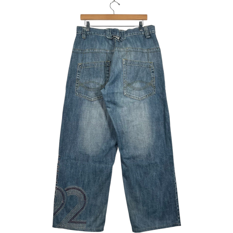 Vintage Bone NY Wide Leg Denim Jeans M
