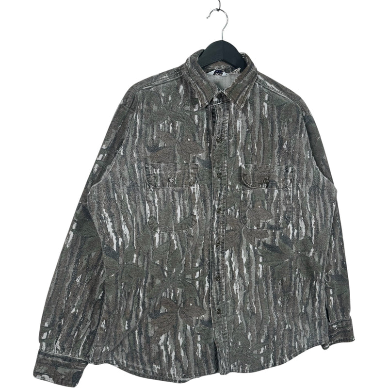 Vintage Five Brother Camo Long Sleeve Button Up