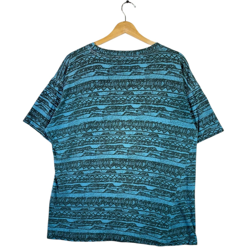 Vintage Abstract All Over Print Surf Tee