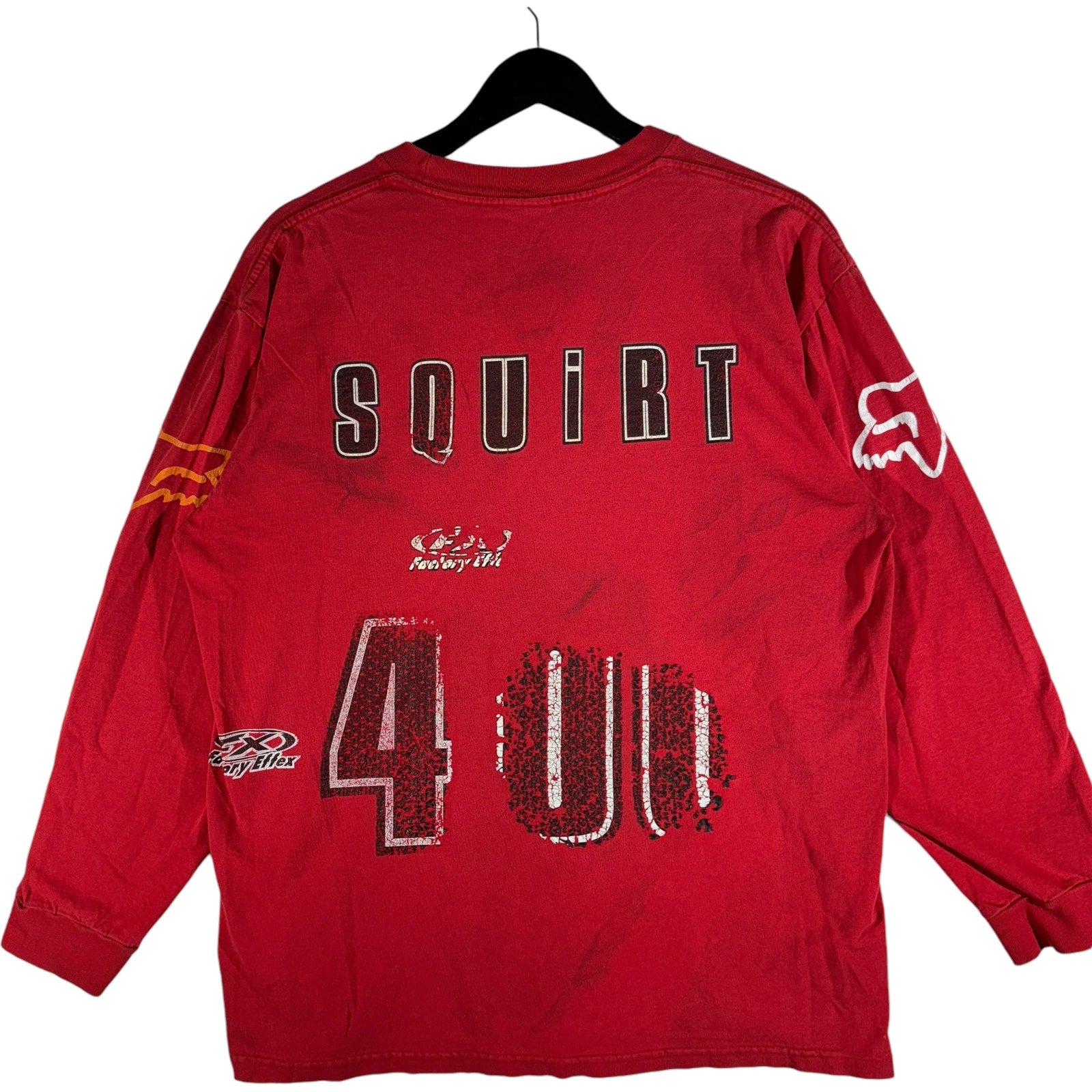 Vintage Fox Racing Squirt 400 Spellout Long Sleeve