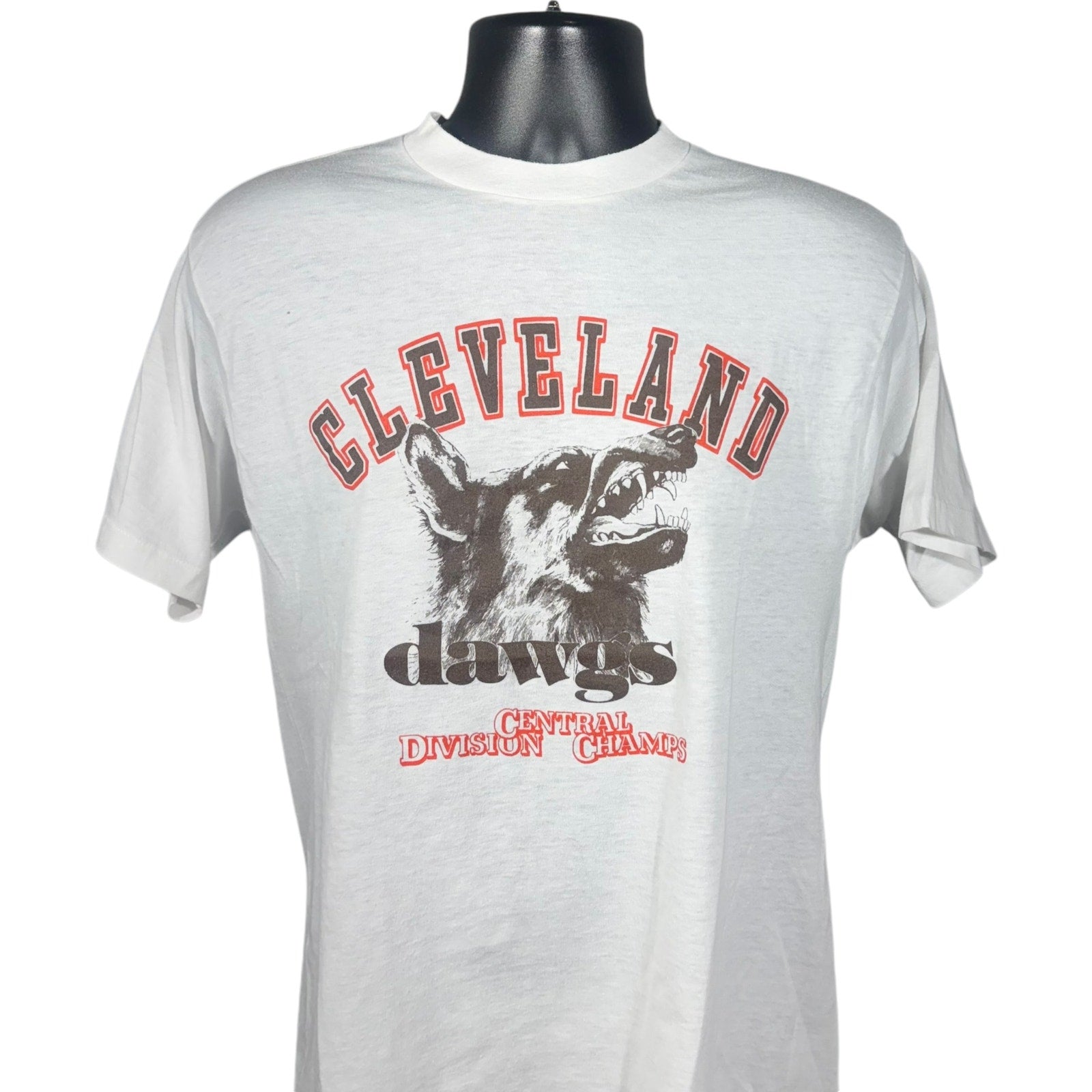 Vintage Cleveland Dawgs Central Division Champs Tee 80s