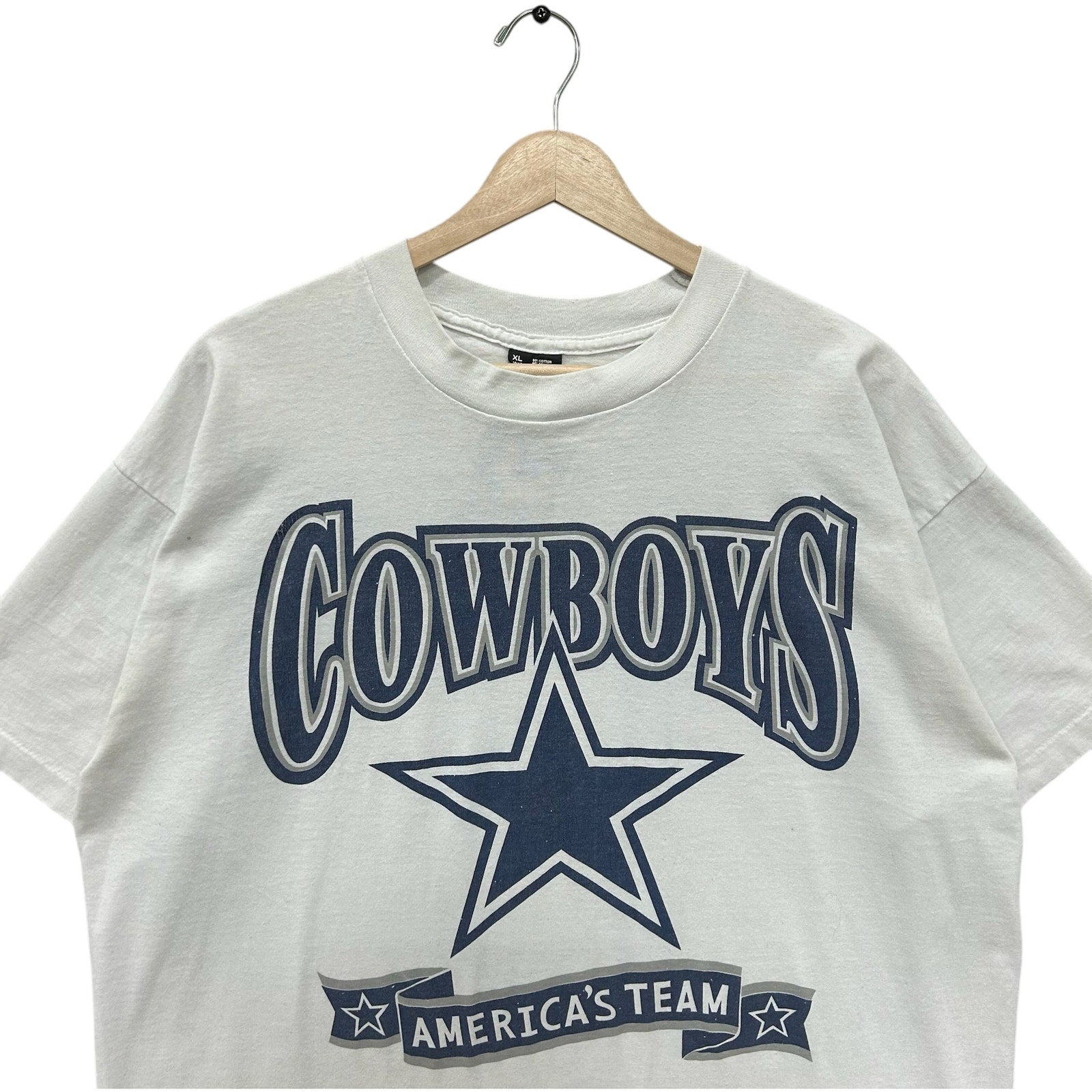 Vintage Dallas Cowboys Troy Aikman #8 Spellout NFL Tee