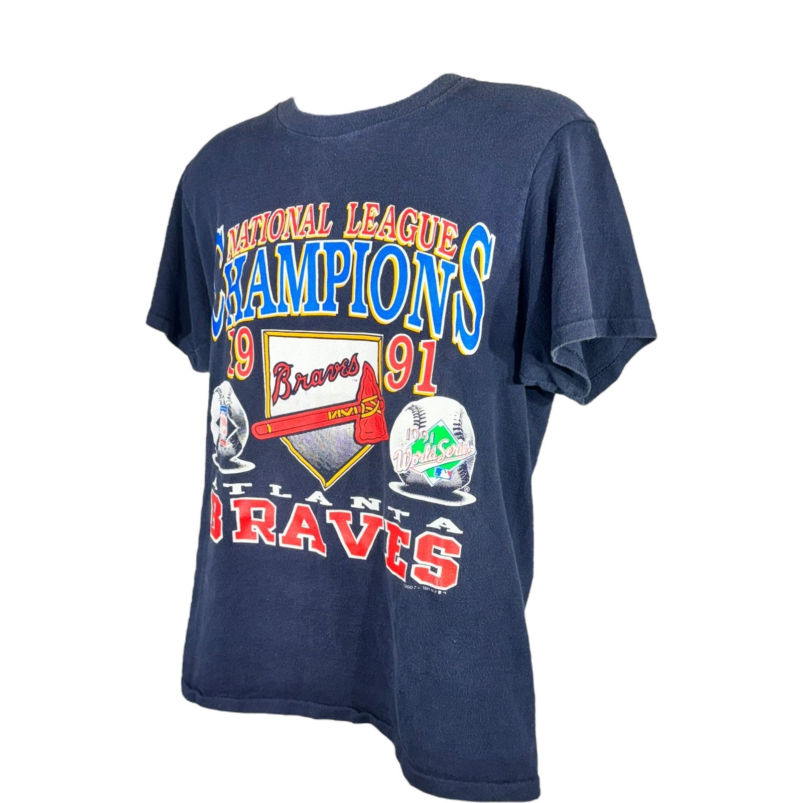 Vintage Atlanta Braves National League Champions Tee 1991