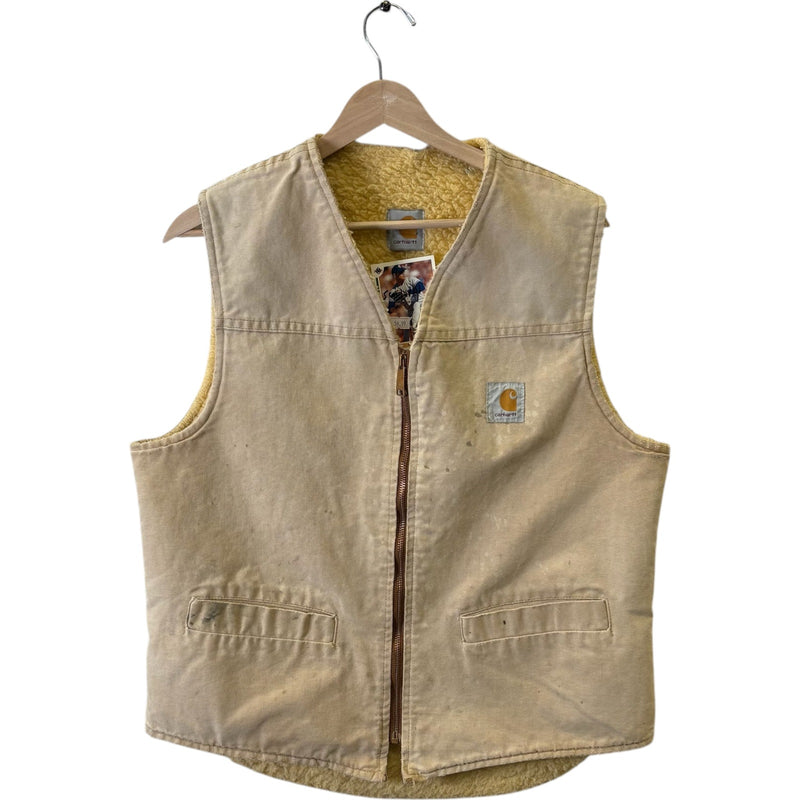 Vintage Carhartt Sherpa Lined Full Zip Vest