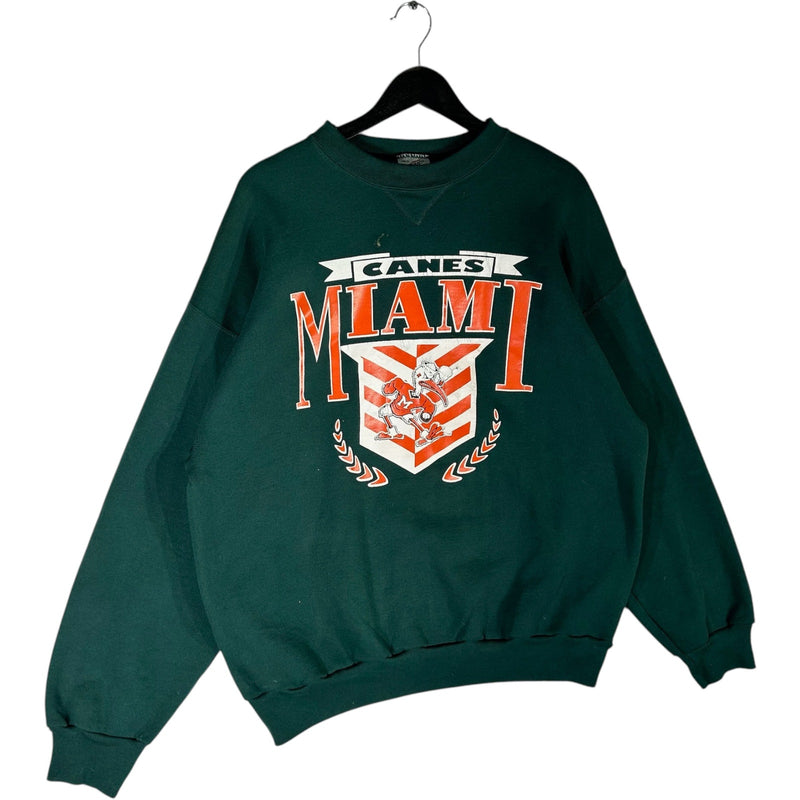 Vintage University of Miami Hurricanes Spellout Crewneck