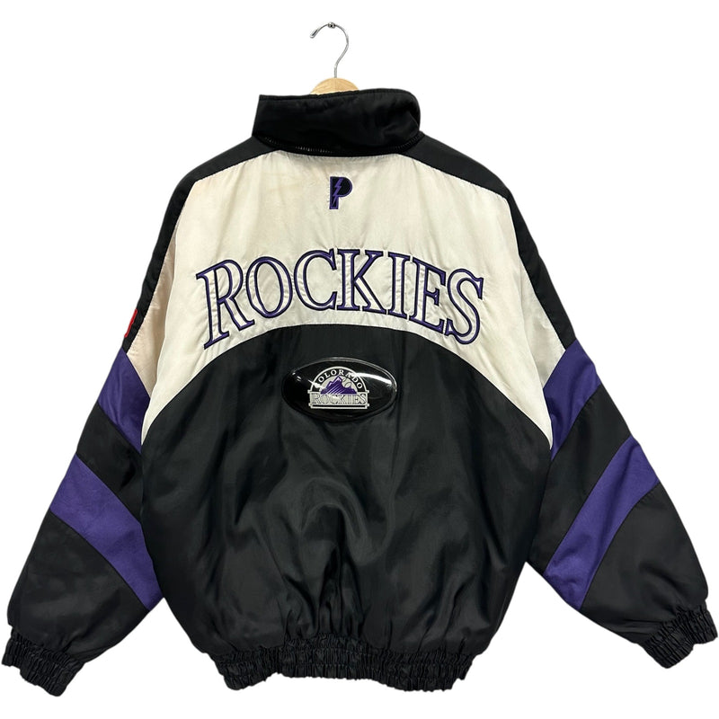 Vintage Colorado Rockies Spellout MLB Puffer Jacket