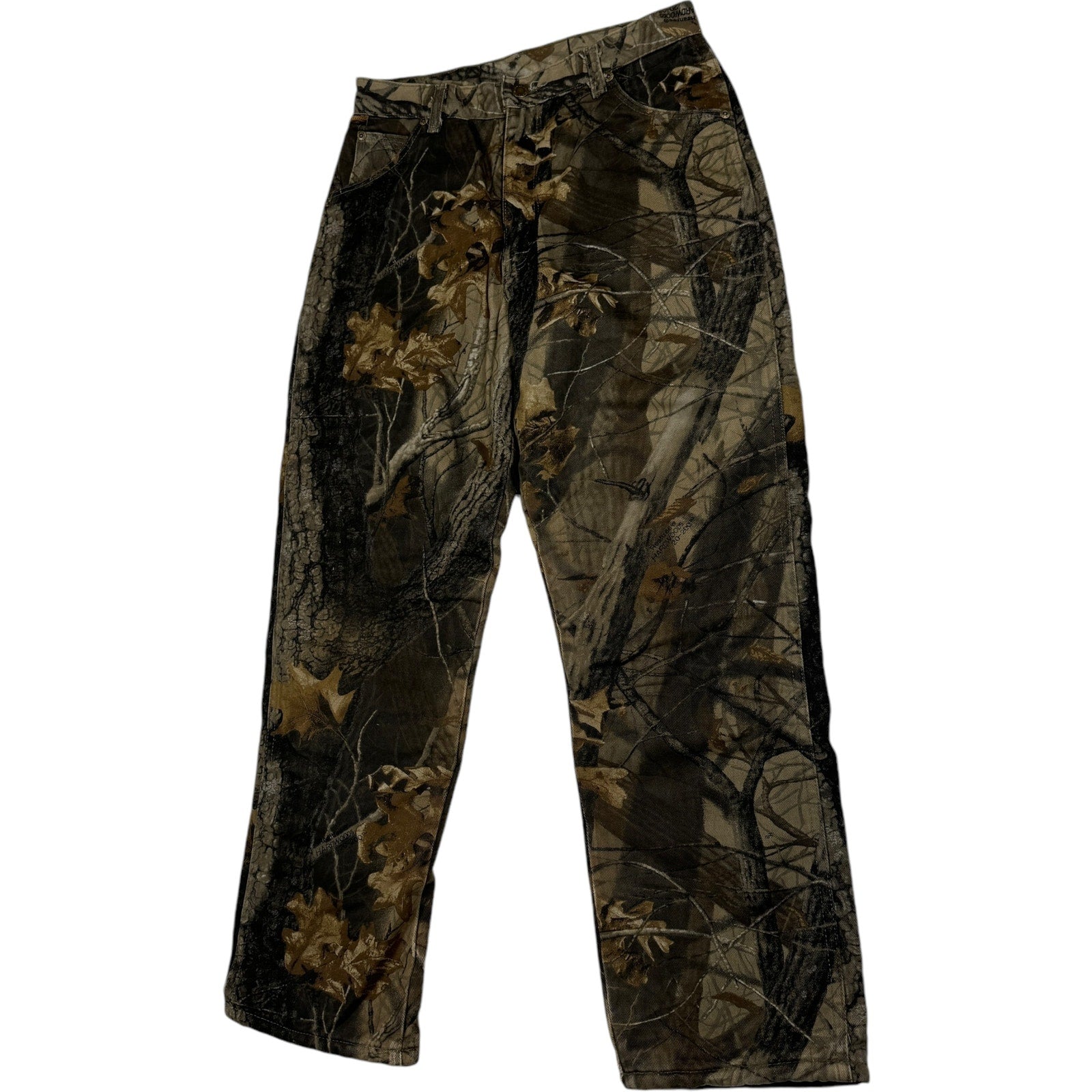 Vintage Camo Straight Leg Denim Jeans