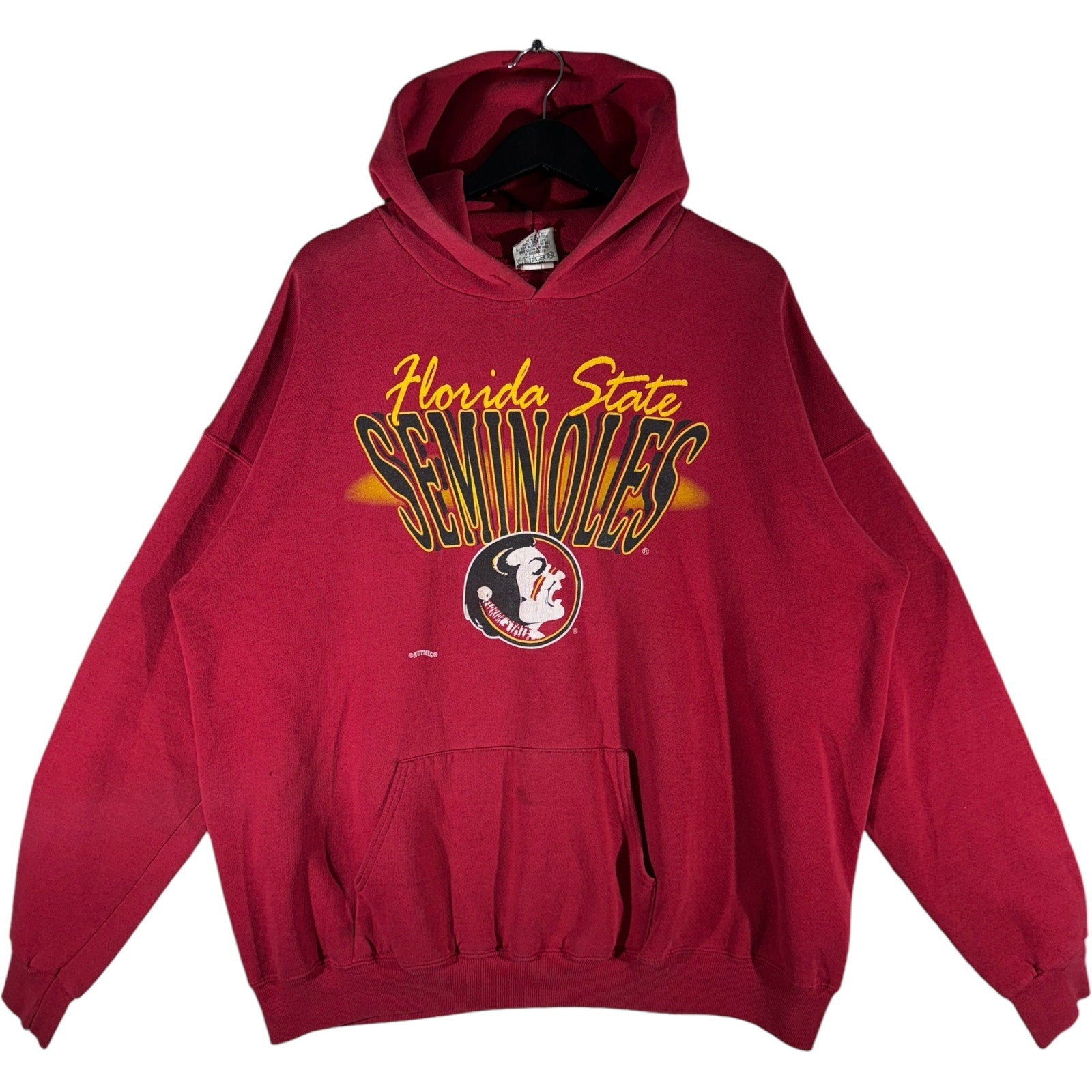 Vintage Nutmeg Florida State University Seminoles Hoodie 90s