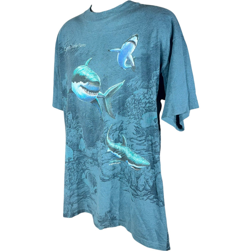 Vintage Sharks AOP Nature Tee