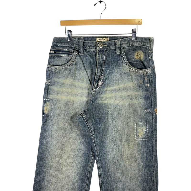 Y2K Miskeen Originals Straight Leg Denim Jeans 38