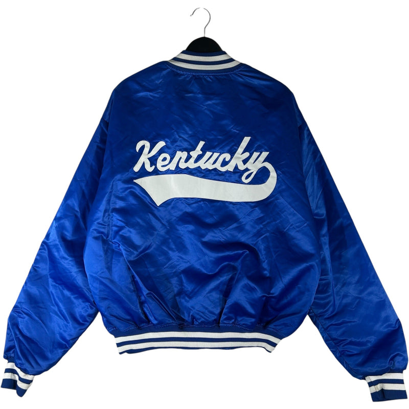 Vintage University of Kentucky Spellout Satin Bomber Jacket