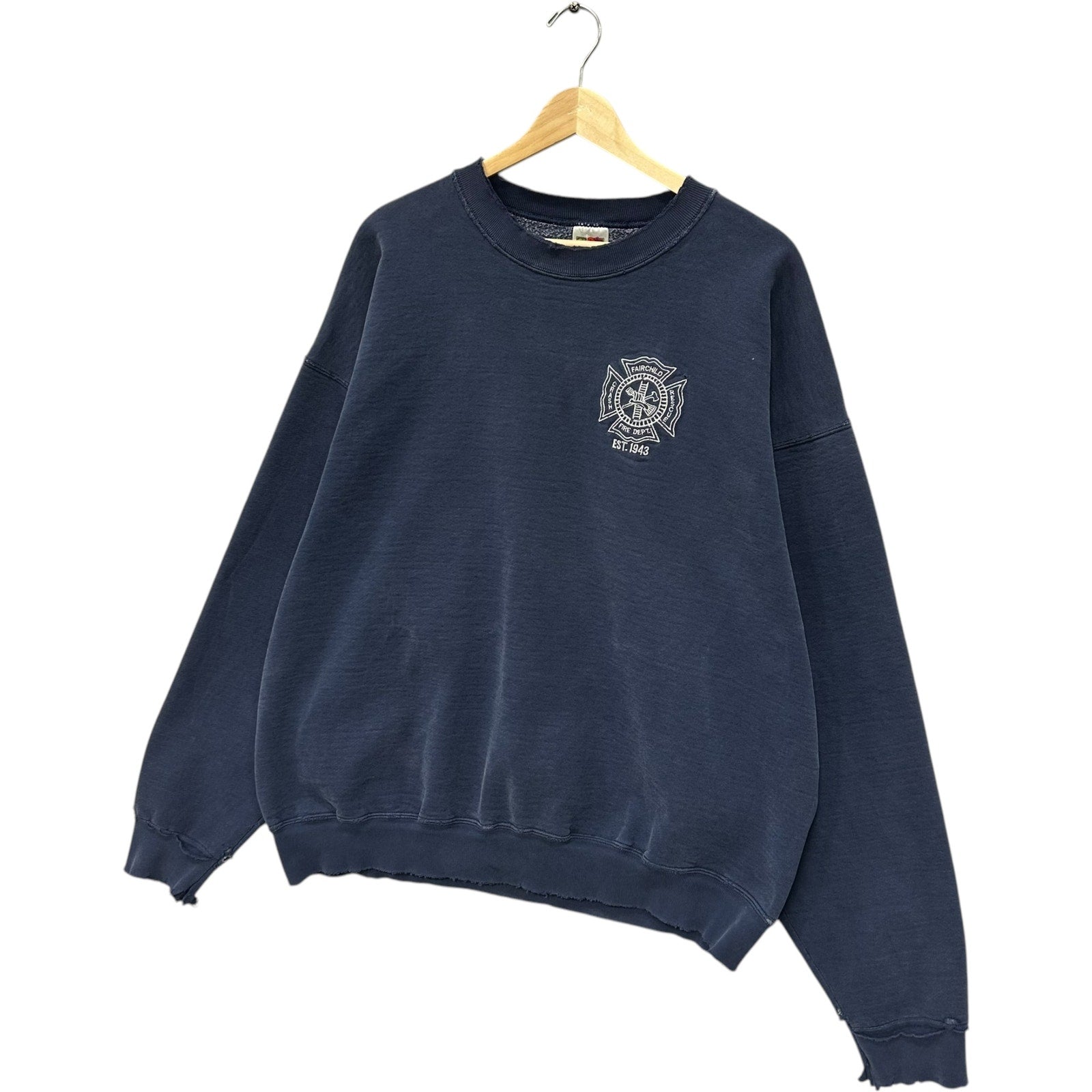 Vintage Fairfield Fire Department Crest Crewneck 90s