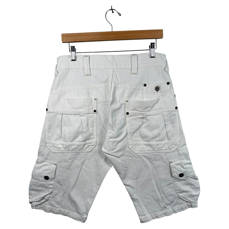 Vintage Pepe Jeans Cargo Tactical Straight Leg Denim Shorts 34