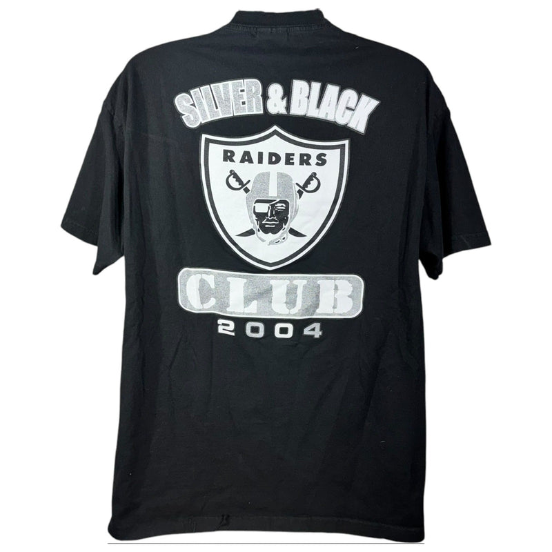 Vintage "F*ck Raiders Haters" Silver and Black Club NFL Tee