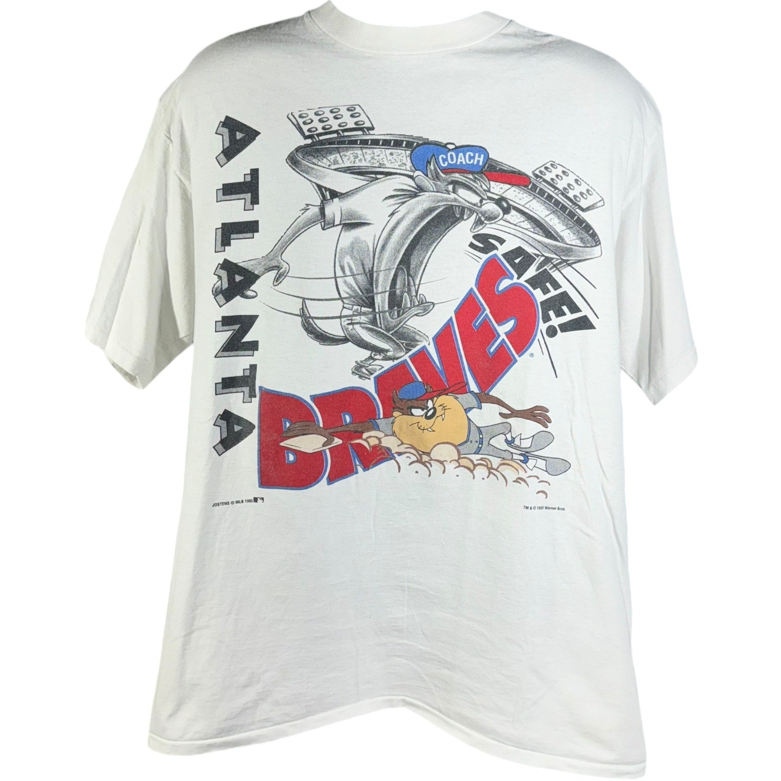 Vintage Atlanta Braves Taz Looney Tunes Tee