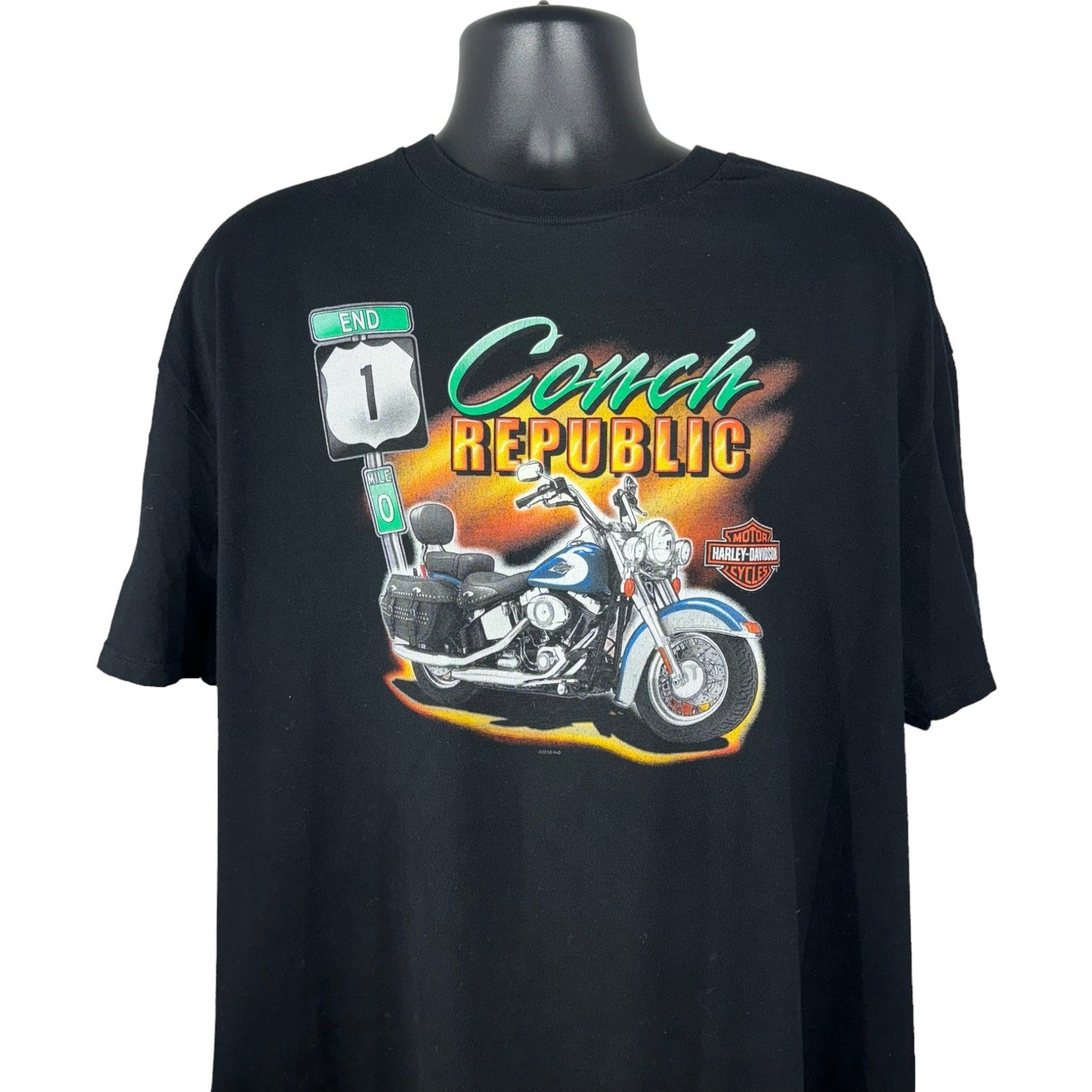 Vintage "Conch Republic" Peterson's Harley Davidson Tee