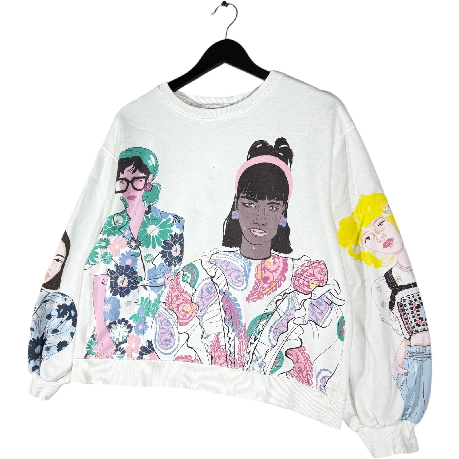 Vintage Women's AOP Crewneck