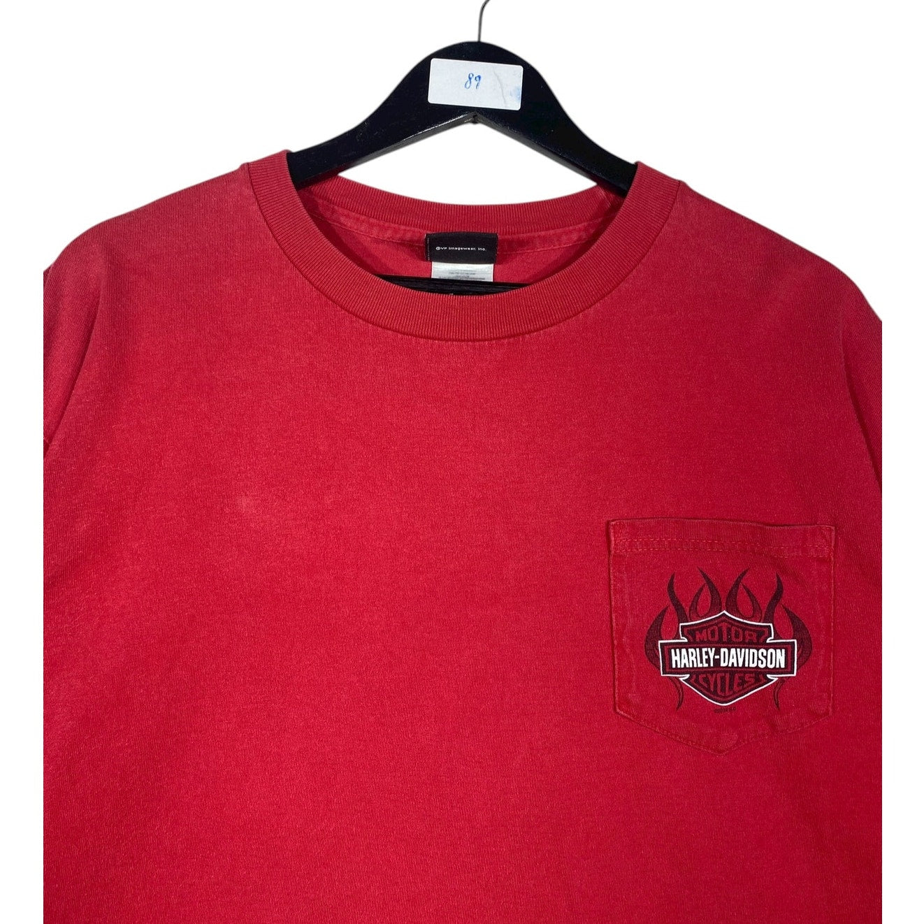 Vintage Harley Davidson Graphic Pocket Long Sleeve T-Shirt