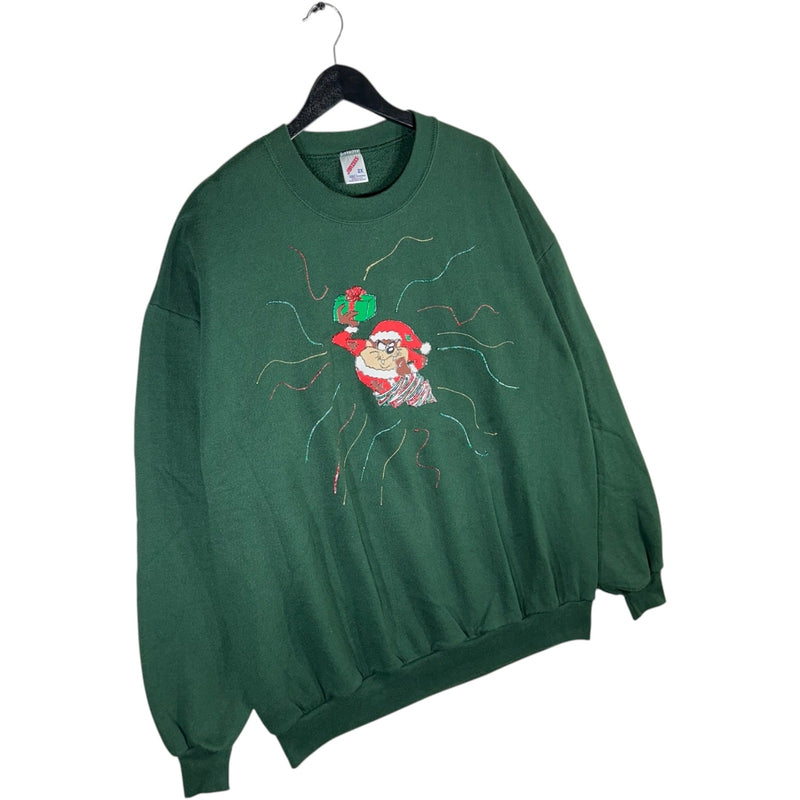 Vintage Looney Tunes Tasmanian Devil Christmas Crewneck 90s