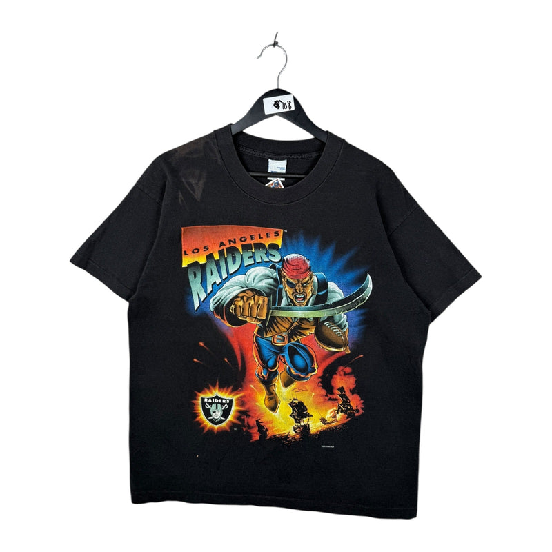 Vintage Los Angeles Raiders Pirate Warrior NFL T-Shirt