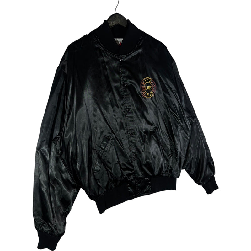 Vintage Kingston Mines Chicago Satin Bomber Jacket