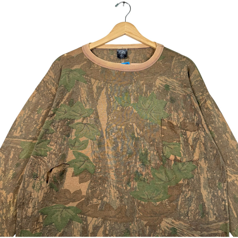 Vintage Distressed Camo Long Sleeve