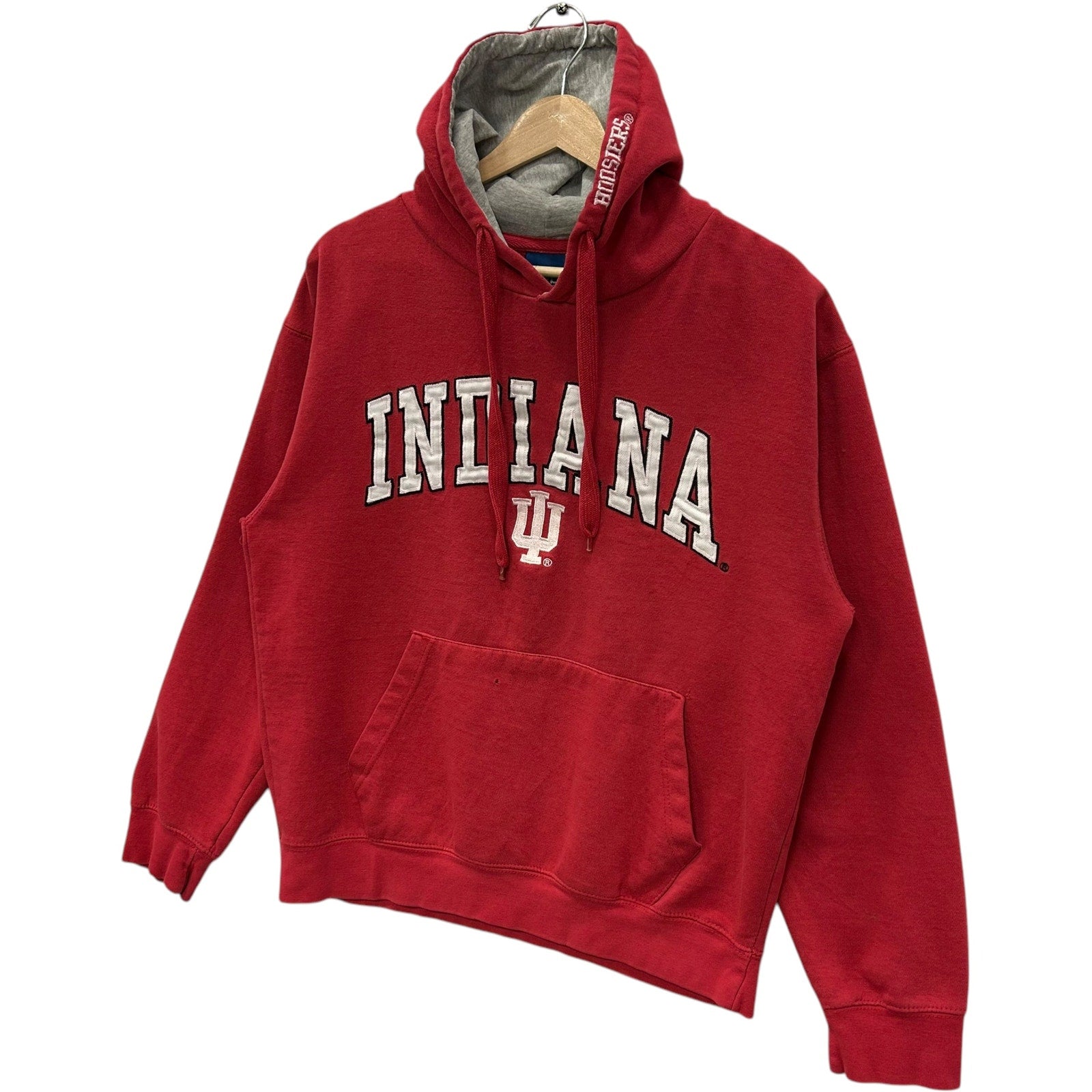 Vintage Indiana University Patch Spellout Hoodie