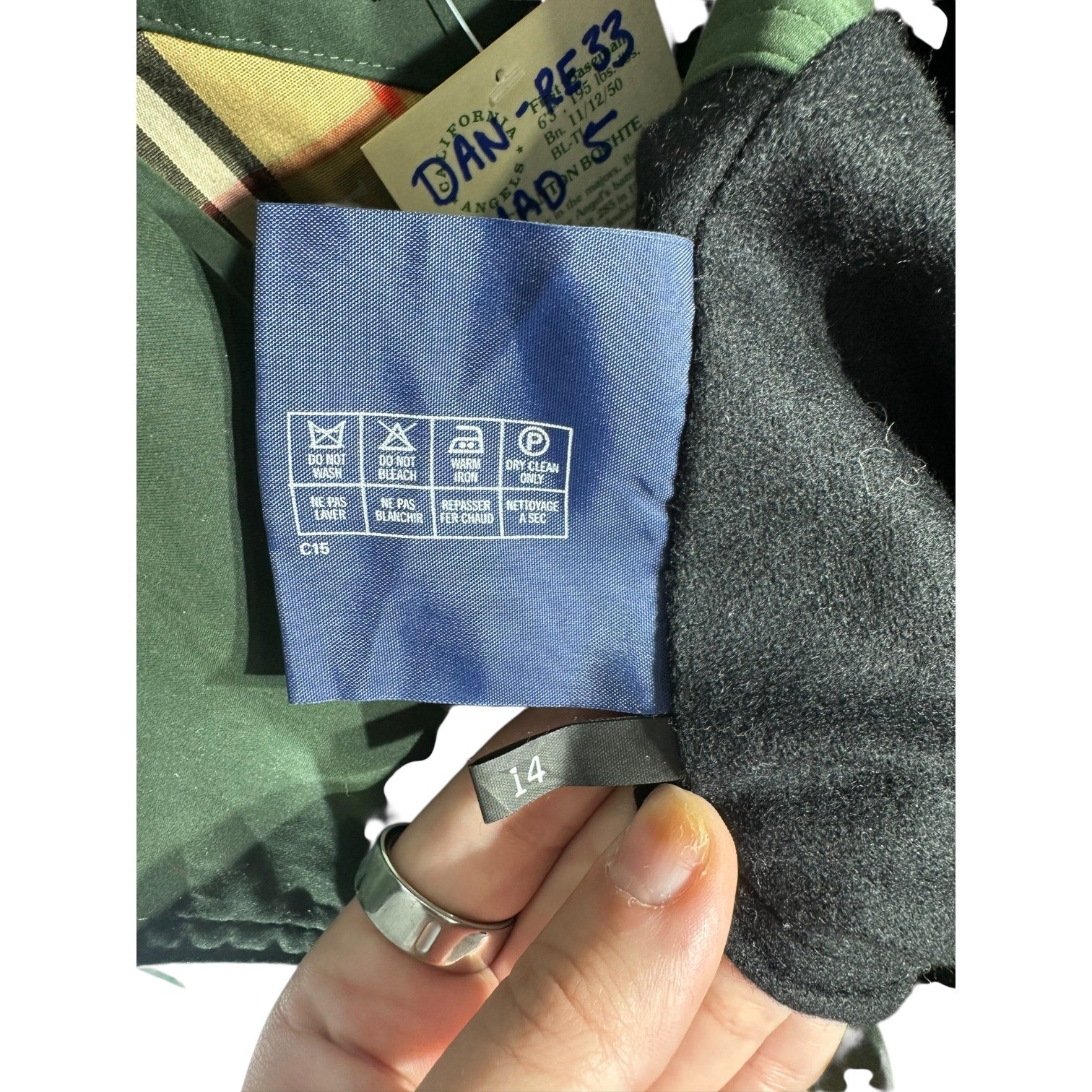 Vintage Women's Burberry's Wool Belted Trench Coat