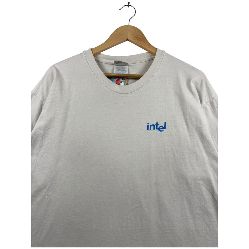 Vintage Intel Graphic Print T-Shirt